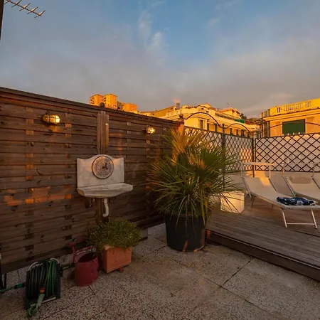 Ferienwohnung Castelletto Exclusive Terrace Penthouse Genua Exterior foto